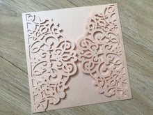 50pcs Incarnadine Laser Cut invitations Card,girls birthday invitations,Bridal Shower Invitaitons - Kdecoration