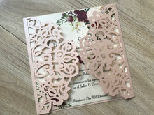 50pcs Incarnadine Laser Cut invitations Card,girls birthday invitations,Bridal Shower Invitaitons - Kdecoration