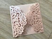 50pcs Incarnadine Laser Cut invitations Card,girls birthday invitations,Bridal Shower Invitaitons - Kdecoration