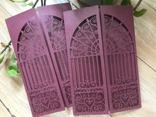 50pcs customiz Gate Laser Cut Wedding Invitations,birthday celebration invitations - Kdecoration