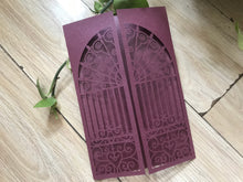 50pcs customiz Gate Laser Cut Wedding Invitations,birthday celebration invitations - Kdecoration