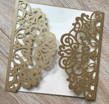 50pcs Pearl Red Laser Cut Wedding Cards,custom invitaiton Cards,laser cut Wedding Invitations - Kdecoration