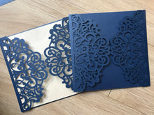 50pcs Colorful Floral Laser cut Invitations,Beautiful Laser Cut Wedding Cards,Invitation Cards - Kdecoration