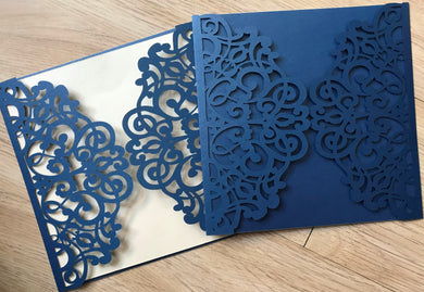 50pcs Laser Cut Wedding invitatons,Sweet 18 birthday Invitations,wedding anniversary invitation - Kdecoration