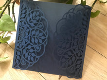 50pcs Leaf laser cut invitation,laser cut wedding invitation,floral invitations - Kdecoration