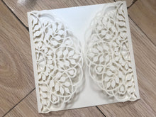 50pcs Leaf laser cut invitation,laser cut wedding invitation,floral invitations - Kdecoration