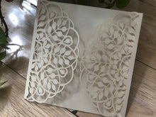 50pcs Leaf laser cut invitation,laser cut wedding invitation,floral invitations - Kdecoration