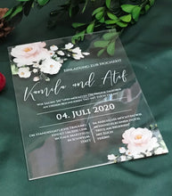 10pcs free design printing Acrylic wedding invitations cards,acrylic invitation cards,free shipping