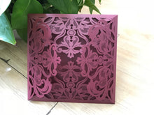 50pcs Pearl Cream Laser Cut Invitations,Laser Cut Wedding Cards,laser cut wedding Invitaitons - Kdecoration