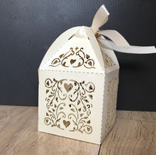 100pcs Pearl Cream Laser Cut wedding favor boxes,Wedding Favors,Laser Cut Wedding Gift Boxes,Candy Boxes,Chocolate gift Boxes,Party Decoration - Kdecoration