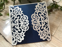 50pcs Colorful Floral Laser cut Invitations,Beautiful Laser Cut Wedding Cards,Invitation Cards - Kdecoration