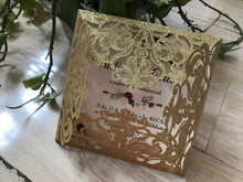 50pcs Glitter Gold Laser Cut Wedding Invitations,Laser Cut Wedding Invite,laser cut invitations - Kdecoration