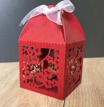 100pcs Pearl Red plum blossom Laser cut wedding favor boxes,personalised favour,Wedding Favors, Gift Packaging Box,Gift Packaging Boxes - Kdecoration