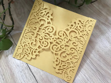 50pcs Colorful Floral Laser cut Invitations,Beautiful Laser Cut Wedding Cards,Invitation Cards - Kdecoration