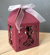 100pcs Pearl Burgundy Red Laser Cut Wedding Favor Boxes with ribbon,Small Candy Gift Packaging Boxes for Party Gift Decoration,Party Favour Box - Kdecoration