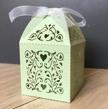 100pcs Pearl Green Small Candy Gift Packaging boxes,Laser Cut Wedding Gift Boxes,Wedding Favors,Bridal Shower Favors - Kdecoration