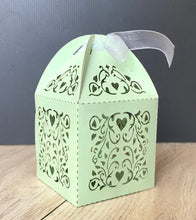 100pcs Pearl Green Small Candy Gift Packaging boxes,Laser Cut Wedding Gift Boxes,Wedding Favors,Bridal Shower Favors - Kdecoration