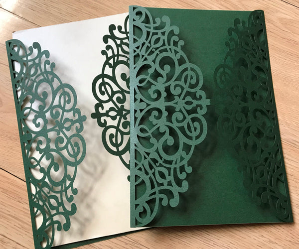 50pcs customize Laser Cut wedding invite cards,laser cut birthday invitations cards,laser cut wedding invitations cards,bridal shower invitations cards - Kdecoration