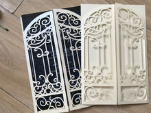 50pcs custom Laser Cut Wedding invite cards,Gate Laser Cut Invitation Cards - Kdecoration