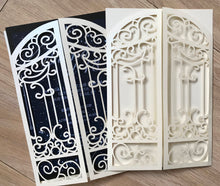 50pcs Pearl cream custom Laser Cut Wedding Invitations,customize Laser Cut invitations cards - Kdecoration