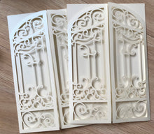 50pcs Pearl cream custom Laser Cut Wedding Invitations,customize Laser Cut invitations cards - Kdecoration