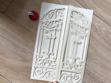 50pcs custom Laser Cut Wedding invite cards,Gate Laser Cut Invitation Cards - Kdecoration