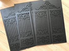 50pcs pearl Black laser cut Invitations Cards,Laser Cut Wedding Cards,Engagement Invitations covers - Kdecoration