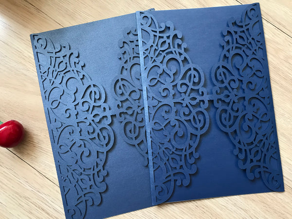 50pcs laser cut Wedding invitations,laser cut invitation,elegant wedding invite cards - Kdecoration