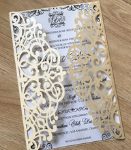 50pcs custom laser cut invite cards,birthday Invitaitons,laser cut invitations cards - Kdecoration