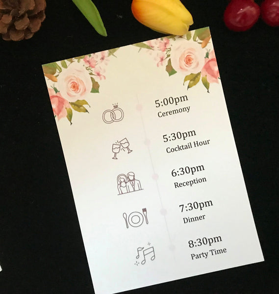 50pcs Custom Menu Cards Printing,Invitations Cards Printable,Insert into laser cut invitation Printable