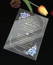 Invitations de mariage en acrylique, conception gratuite, invitation transparente à une fête nuptiale, invitation en acrylique à une fête prénatale