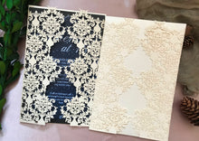 50pieces Pearl Ivory Flower Branch laser cut Wedding Invitations,laser cut Invitation Cards - Kdecoration