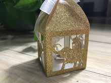 100pcs Glitter Gold Elephant laser cut wedding favor boxes,Wedding Favors,packaging boxes - Kdecoration