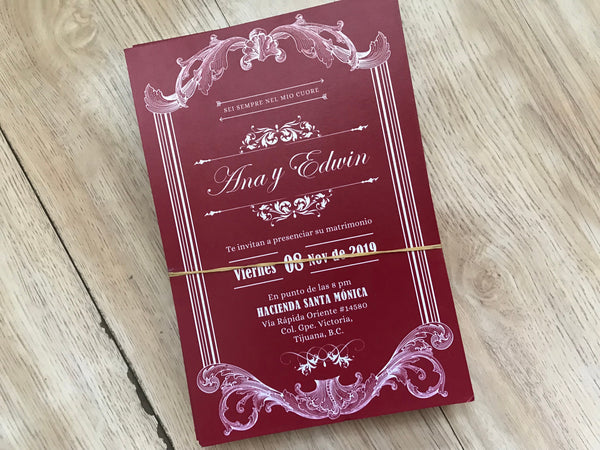 50pcs Pearl Paper Custom Invitation printing,Insert Cards with printing for Invitation - Kdecoration
