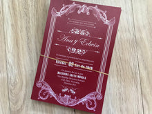 50pcs Pearl Custom Insert Cards with printing,Invitation printing,invite with printing,menu cards - Kdecoration