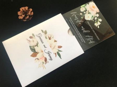 Free Design Acrylic Wedding Invitations,Transparent Baby Shower Acrylic Invitations,custom envelopes - Kdecoration