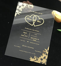 Free Design 10pcs Acrylic Laser Cut Wedding Invitations,Transparent Acrylic Invitations,Acrylic Invites