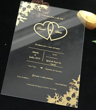 Free Design 10pcs Acrylic Laser Cut Wedding Invitations,Transparent Acrylic Invitations,Acrylic Invites