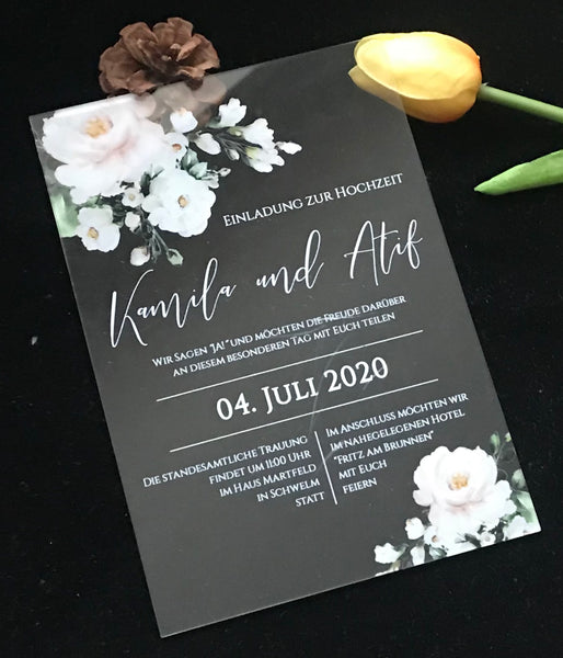 Free Design Acrylic Wedding Invitations,Transparent Baby Shower Acrylic Invitations,custom envelopes - Kdecoration