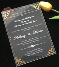 Custom 10pcs Acrylic Wedding Invitations,Transparent Acrylic Invitation,Acrylic Wedding Invites