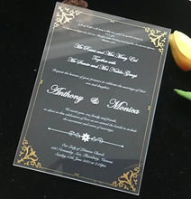 Custom 10pcs Acrylic Wedding Invitations,Transparent Acrylic Invitation,Acrylic Wedding Invites