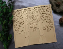 50pcs Pearl Begie Gold Laser Cut Wedding Invitations,custom Laser Cut Invitation Cards - Kdecoration