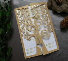 50pcs Pearl Begie Gold Laser Cut Wedding Invitations,custom Laser Cut Invitation Cards - Kdecoration