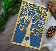 50pcs Glitter Paper Laser Cut tree Wedding Invite cards,laser cut invitations Cards,Sweet 16th birthday invitation Cards,save the date cards,engagement invitations - Kdecoration