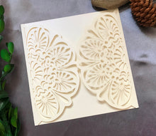 50pcs Pearl Cream Birthday Invitations,Laser Cut Wedding Invitations,Laser Cut Wedding Cards,Flower Invitations Cards - Kdecoration