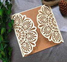 50pcs Pearl Cream Birthday Invitations,Laser Cut Wedding Invitations,Laser Cut Wedding Cards,Flower Invitations Cards - Kdecoration