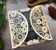 50pcs Pearl Cream Wedding Invitations,Laser Cut Invitation Cards,Laser Cut Wedding Cards - Kdecoration