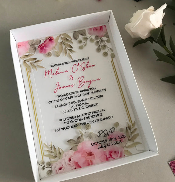 Free Design Elegant invitaitons,custom Acrylic invitations card,Acrylic Wedding invitaitons - Kdecoration