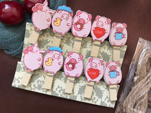 Pig Wooden Crafts Clips,Photo Hanging clips,Pin Clothespin,Birthday Party Favors decorations - Kdecoration