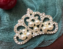 10pieces Crown Rhinestone Buttons,Embellishment Crystal Wedding Bouquet,Girl Hair Accessories buckle - Kdecoration